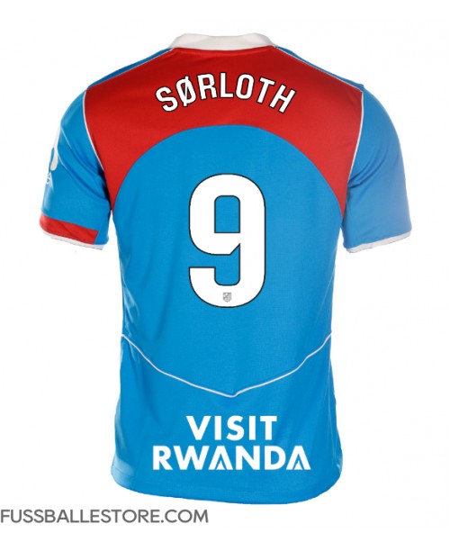 Günstige Atletico Madrid Alexander Sorloth #9 3rd trikot Damen 2025-26 Kurzarm Günstige Atletico Madrid Alexander Sorloth #9 3rd trikot Damen 2025-26 Kurzarm